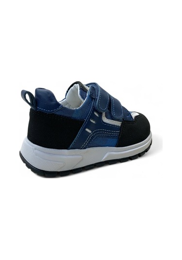 2095 Erkek Bebek Deri Sneaker Mavi