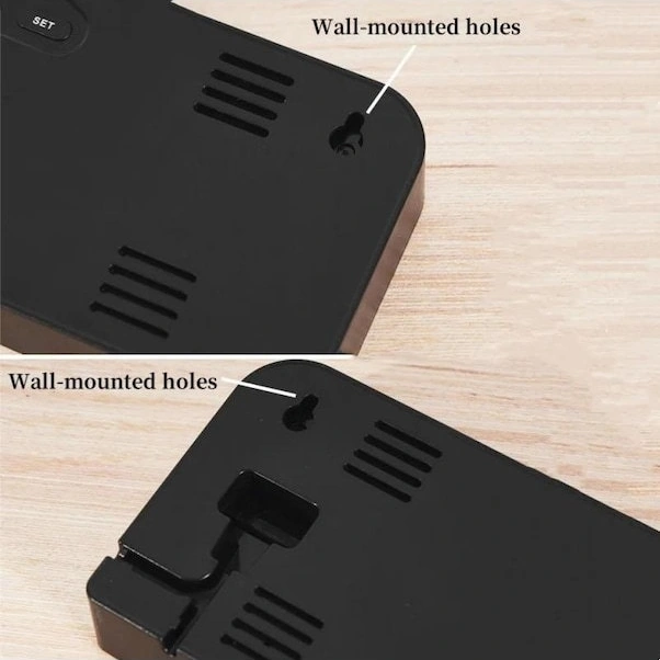 Yaleker Yeşil Led Dijital Alarm Saat - 9 İnç, Sıcaklık/tarih/hafta Günü Gösterimi, Işık Hassasiyeti, 12/24 Saat Formatı, Ev/ofis Kullanıma Uygun Yeşil