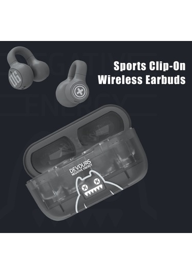 Yeşil Renkli Spor Kulağa Takılan Açık Tipli Headphone, Qingcheng Devil Cat Kolaborasyon Serisi
