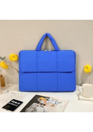 Elmpaly Siyah 13-14 İnç Şık Hafif Darbeye Dayanıklı Kadın Laptop Çantası siyah