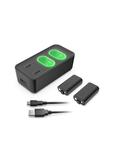 Comse TYX0665 Xbox One S X Series S X Batarya Şarj Dock Stand + 2 Adet 800 Mah