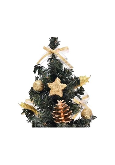 Pazly Yılbaşı Yapay Suntek Raf Mini Küçük Işıklı Bar Ağacı 20cmx10cm Yl