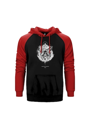 Bullet For My Valentine Fever Kırmızı Reglan Kol Kapşonlu Sweat Kırmızı