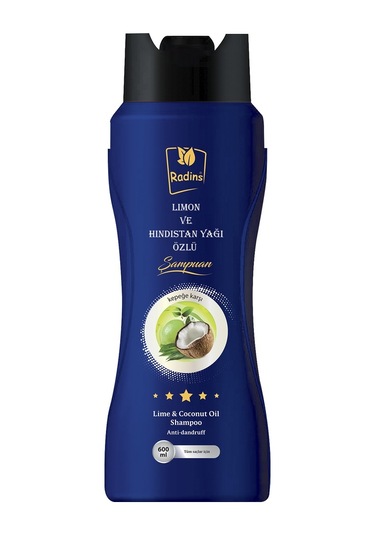 Radins Limon ve Hindistan Cevizi Yağı Özlü Şampuanı 600 ML