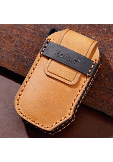 Wondernest Kia Carnival Ex/sx Hallmo Araba İnek Derisi Katlanır Anahtar Kılıfı Kahverengi