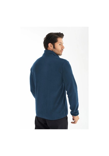 Crozwise Yarım Fermuarlı - Erkek Petrol Spor Polar - 6036-11 Petrol