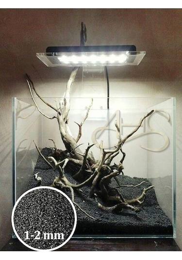 Ahs 20 Kg 1-2mm Hagen Siyah Bitki Kumu Akvaryum Kumu 20 Kg