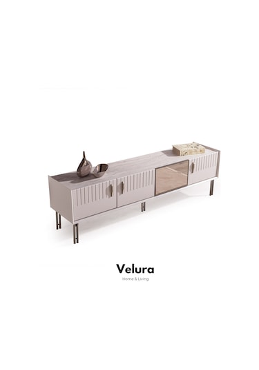 Tress Tv Ünitesi Kırık Beyaz