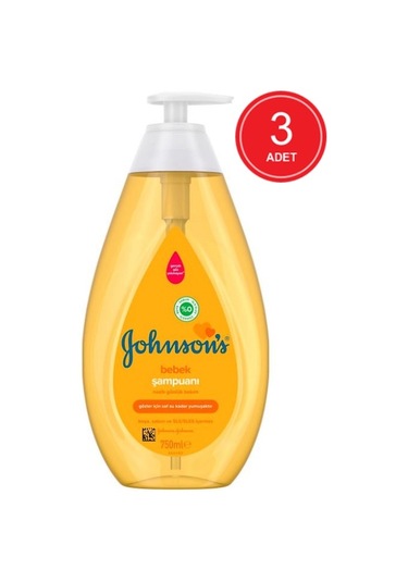 Johnson's Baby Göz Yakmayan Bebek Şampuanı 3 x 750 ML