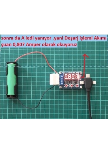 Zb2l3 18650 Lityum Pil Kapasite Ölçer +tp4056 + Pil Yuvası Seti