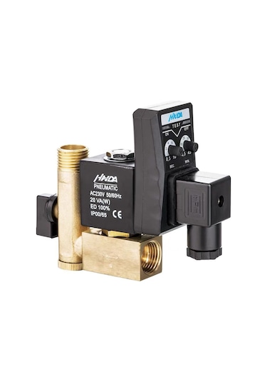 Geeroyoo Otomatik Zaman Ayarlı Pirinç Kondens Tahliye Valfi - 1/2 İnç Hava Kompresörü Filtresi İçin Çift Yönlü Solenoid Valf Çok Renkli