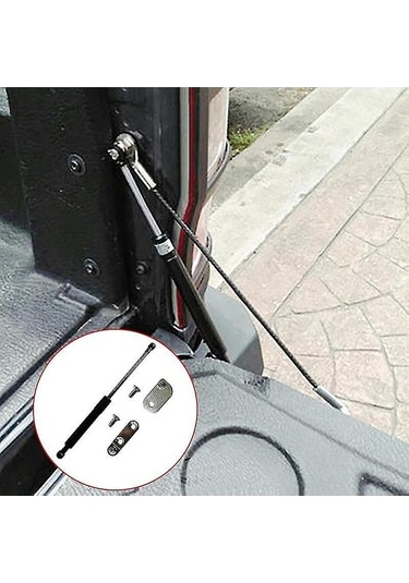 Besthome1 2020 Ford Ranger Kuyruk Kapısı Destek & Amortisör Seti - Kolay Montaj, Yumuşak İniş, Siyah Alüminyum, Kaliteli Monta