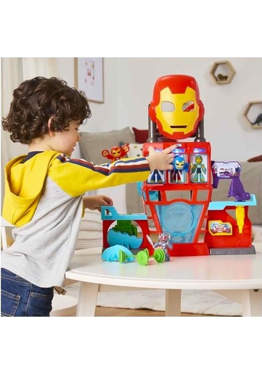 Marvel Iron Man And His Awesome Friends Iron Quarters Oyun Seti G1259