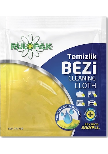 Rulopak 3'Lu Temizlik Bezi