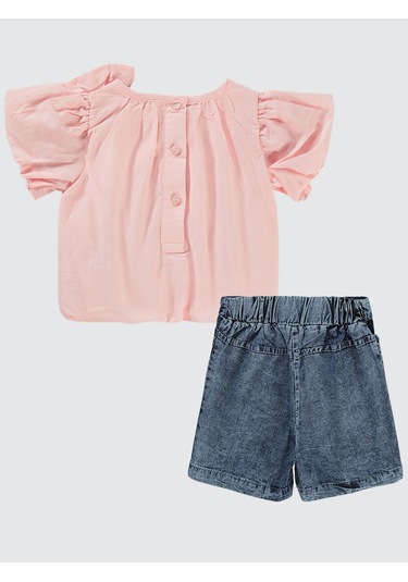 Civil Baby Kız Bebek Şortlu Takım 6-18 Ay Pembe Pembe