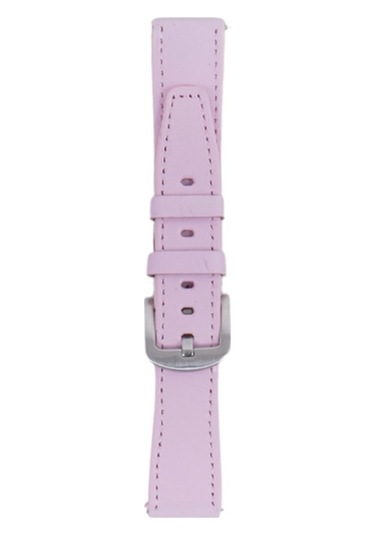 Fro Lw38-43 20 Mm Hakiki Deri Düz Pembe Kordon Silver Toka