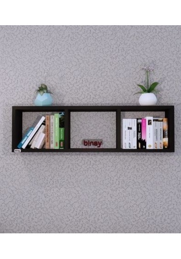 Raf Kitaplık Siyah Yatay Raf ,dekoratif Raf,aksesuar