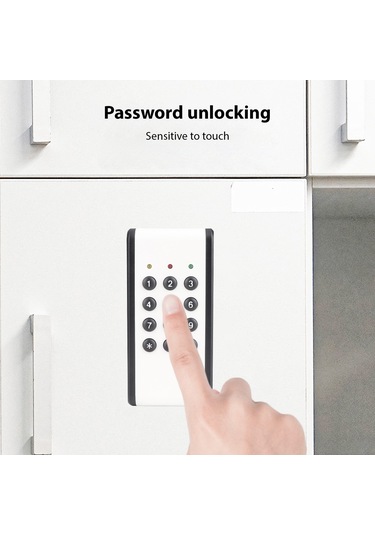 Padalink Dolapların, Gardıropların Ve Dolapların İçin Dokunmatik Parola Akıllı Kilit 4 Aaa Pil Kullanıır, Pil İçermez