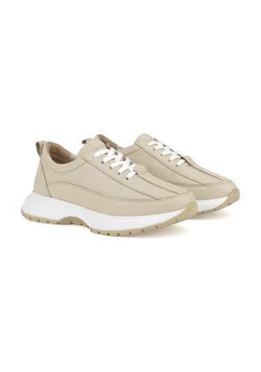 Ziya, Kadın Hakiki Deri Sneaker 1511050z2052 Bej 1511050z2052 340 Bej