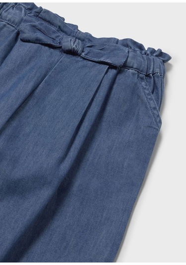Mayoral Kız Bebek Geniş Paça Kot Pantolon Lacivert