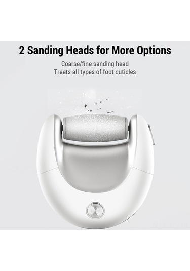 Skycity Ev Kullanımlı Elektrikli Ayak Ölü Deri Temizleyici - Güçlü Tefrik, Çift Zımpara Başlı, Usb Şarjlı, Kahverengi