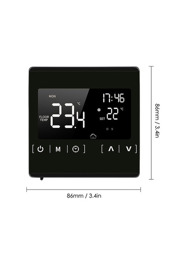 Besthome1 Yerden Isıtma Termostatı - Programlanabilir Lcd Sıcaklık Kontrolü 85-250v