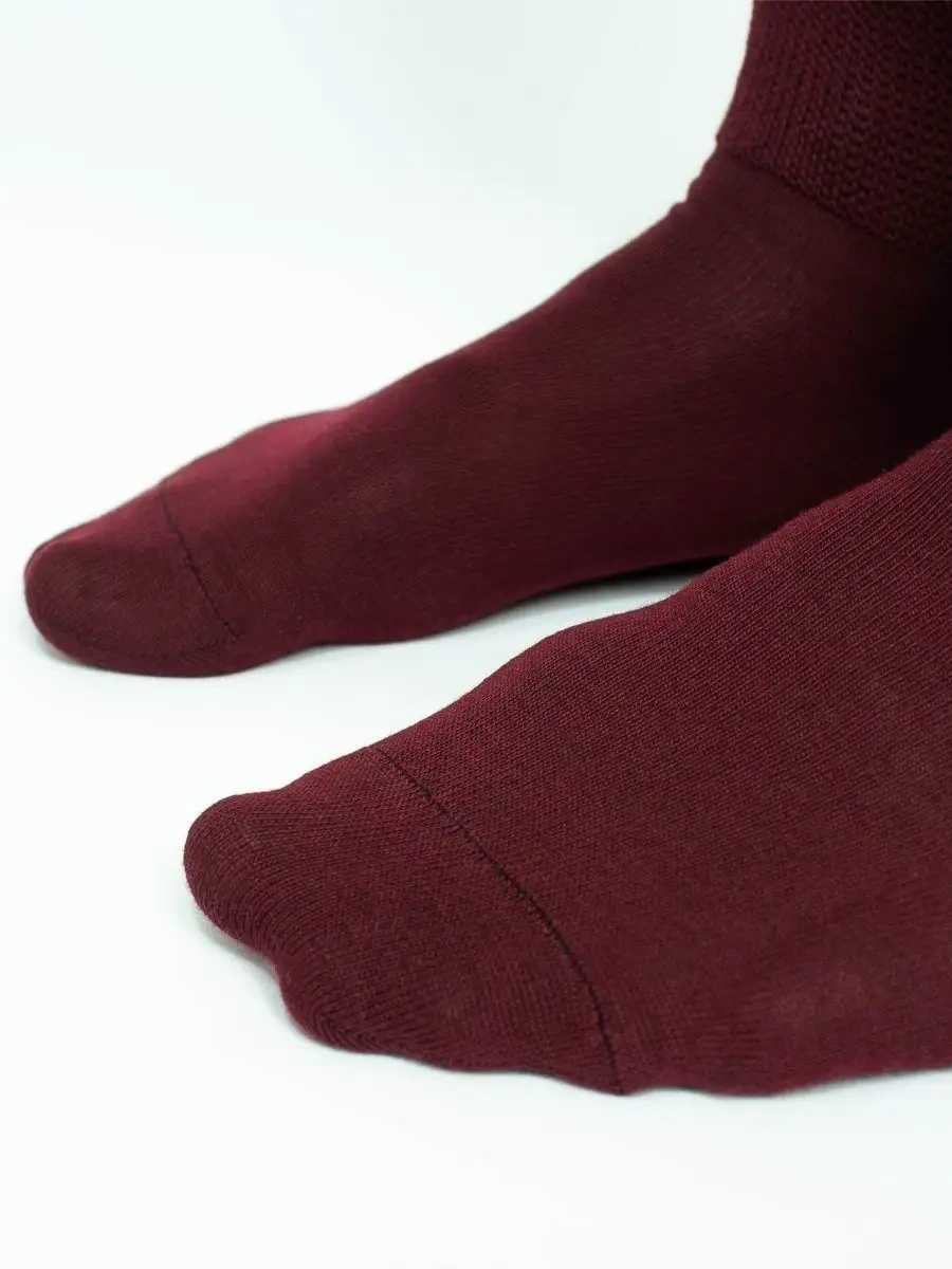 Ceboksarskıj Trıkotaz Tıbbi Çoraplar, Lastiksiz, 2 Çift 114763043 Bordo