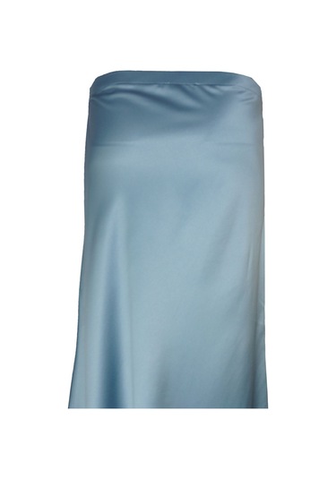 BULALGİY Kadın Yeşil Saten Uzun Etek - BGA00060M