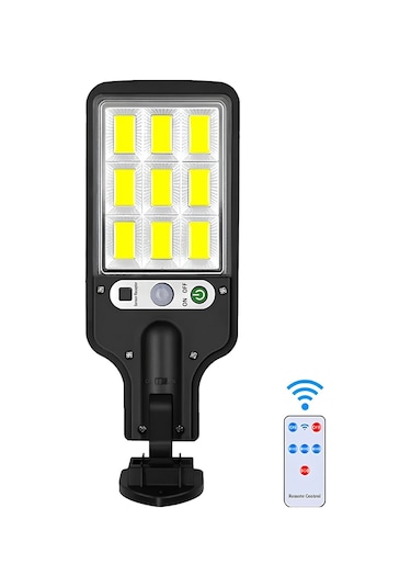 Mobee Solar Güneş Enerjili Led Bahçe Aydınlatması 120 Ledli 3 Modlu Hareket Sensörlü Su Geçirmez Lambası