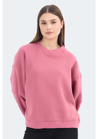 Slazenger Vıa 2 Li Set Kadın Sweatshırt Petrol - Gül