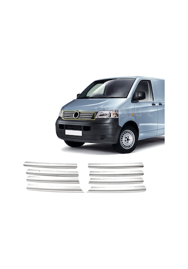 Nova Krom Vw T5 Transporter Krom Ön Panjur 8 Prç 2003-2010