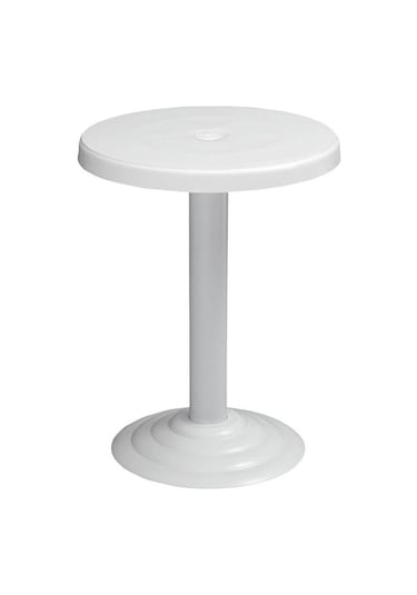 Omnipazar Mt-gf401a Beyaz Medio Bahçe Balkon Sehpa Ø50 Cm