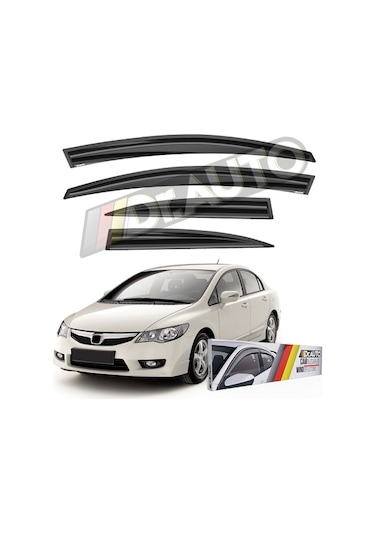 Honda Civic Fd6 2007-2012 Arası Cam Rüzgarlığı 4'lü