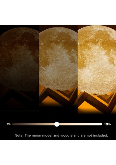 Monyee Led Ay Işık Tabanı, Dokunmatik Kontrol, İki Renk, Usb Şarjlı, 300mah Lityum Pil, 3d Yazıcı Dıy Uyumlu Diğer