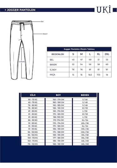 Uki Vizon Comfort Fit Jogger Pantolon VİZON