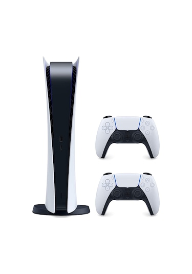 Sony Playstation 5 PS5 825 GB Digital Edition Oyun Konsolu + 2 Dualsense Kol (İthalatçı Garantili)