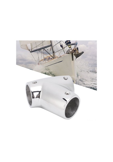 Lemestar 60 Derece Sağ T-kolu 22mm - 316 Paslanmaz Çelik Denizcilik Aksesuarı - Pürüzsüz Parlak, Korozyon Dayanıklı