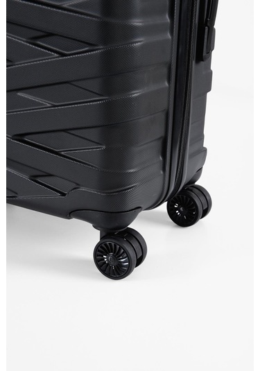 Ççs Nc-092 Abs Büyük Boy Valiz Siyah-siyah Siyah - Siyah