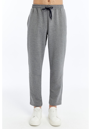 Axxel Erkek Gri Arka Cep Fermuarlı Eşofman Alt-p340 Gri