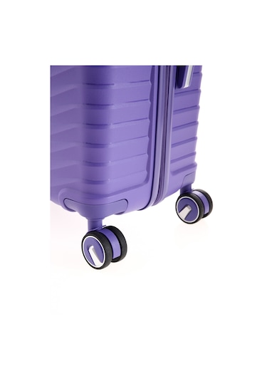 Ultra Dayanıklı 3'lü Set Valiz & Bavul Mor-1392 Mor