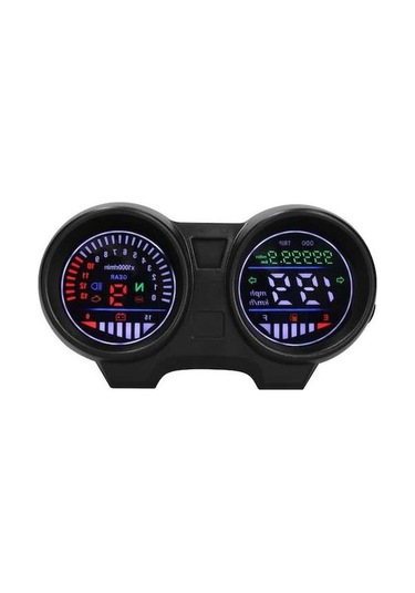 Pazly Led Motosiklet Hız Göstergesi Ve Kilometre Sayacı 13000rpm Model Lmk00057 Siyah