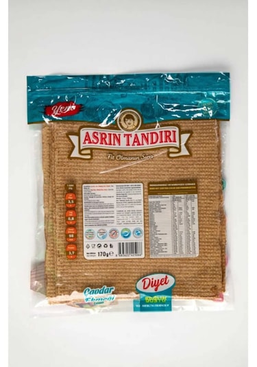 Asrın Tandırı Çavdar Lavaş Ekmeği 4 x 350 G