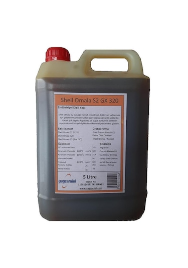Shell Omala S2 Gx 320 Dişli Yağı 5 L