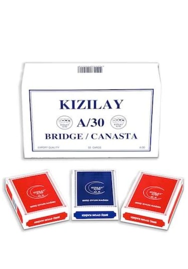 Kızılay A/30 Bridge Poker Oyun Kağıdı 2x12 Deste