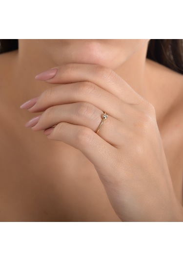 Ariş 0.08 Karat Pırlantalı Trend Yüzük
