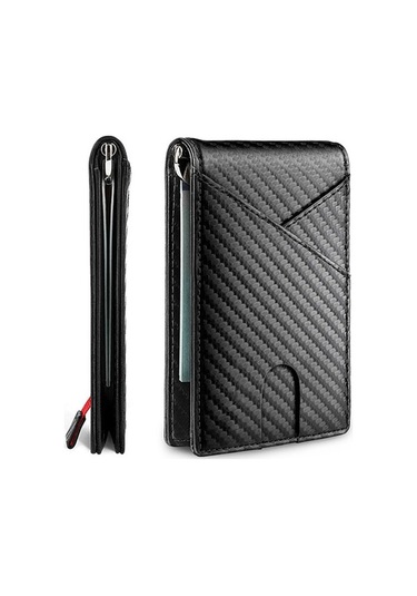 Siyah Rfıd Korumalı Karbon Fiber Para Klipsi - İş Stili Cüzdan, Zengin  Kutusu, 2021 Yeni Model Siyah Siyah