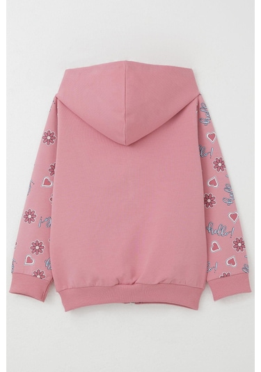 Breeze Kız Çocuk Hırka Sevimli Kız Baskılı Kolları Çiçek & Kalp Desenli 1-4 Yaş, Gülkurusu Gülkurusu Breeze Kız Çocuk Hırka Sevimli Kız Baskılı Kolları Çiçek & Kalp Desenli 1-4 Yaş, Gülkurusu Gülkurusu