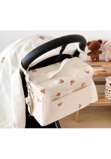 Moly Beyaz Su Geçirmez Organizatör Çanta, Bebek Arabası Anne Çantası, Soğutucu, Isı Yalıtım, Bebek Bezi Kese, N11 En Ucuz Fiyatlar Beyaz