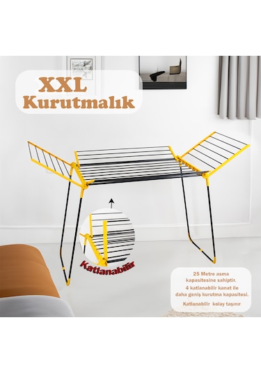 Doğrular Fortune Kurutmalık Antrasit Katlanır, Hafif , Dayanıklı Renkli