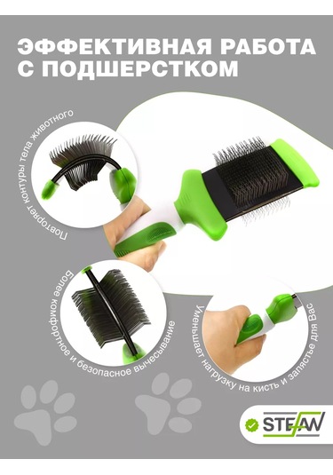 Stefan Tara Ve Tüy Dökücü Tarak Tarama Fırçası Tüy Temizleme Fırçası 109625579